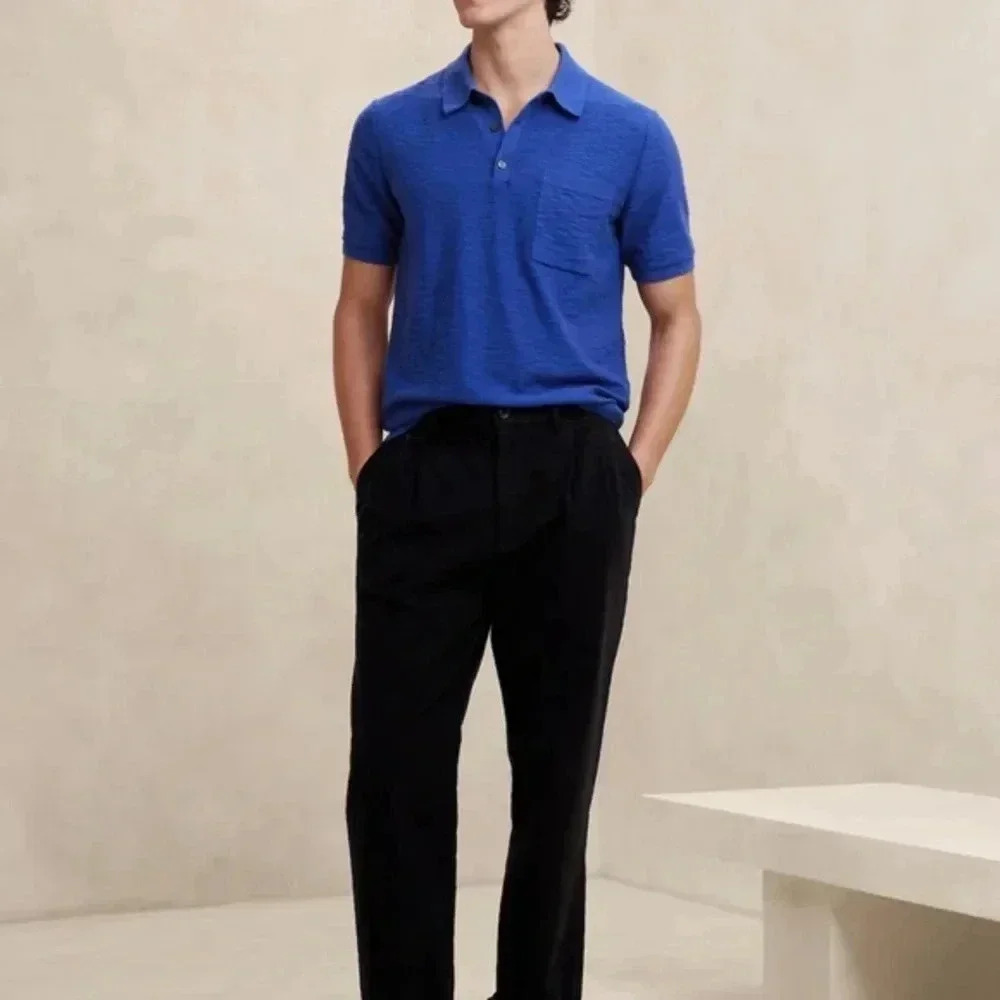 Banana Republic factory COTTON SLUB SWEATER POLO